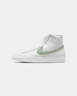 flexible nylon shoes Microcellular Foam Core Nike Women's Blazer Mid '77 Essential Summit White/Dusty Sage/Grey Fog