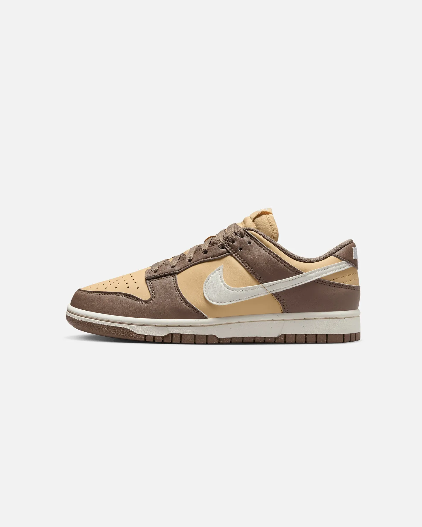 Nike Women's Dunk Low Next Nature "Mink Brown" Archaeo Brown/Sail Arch Support Technology running in suburbs