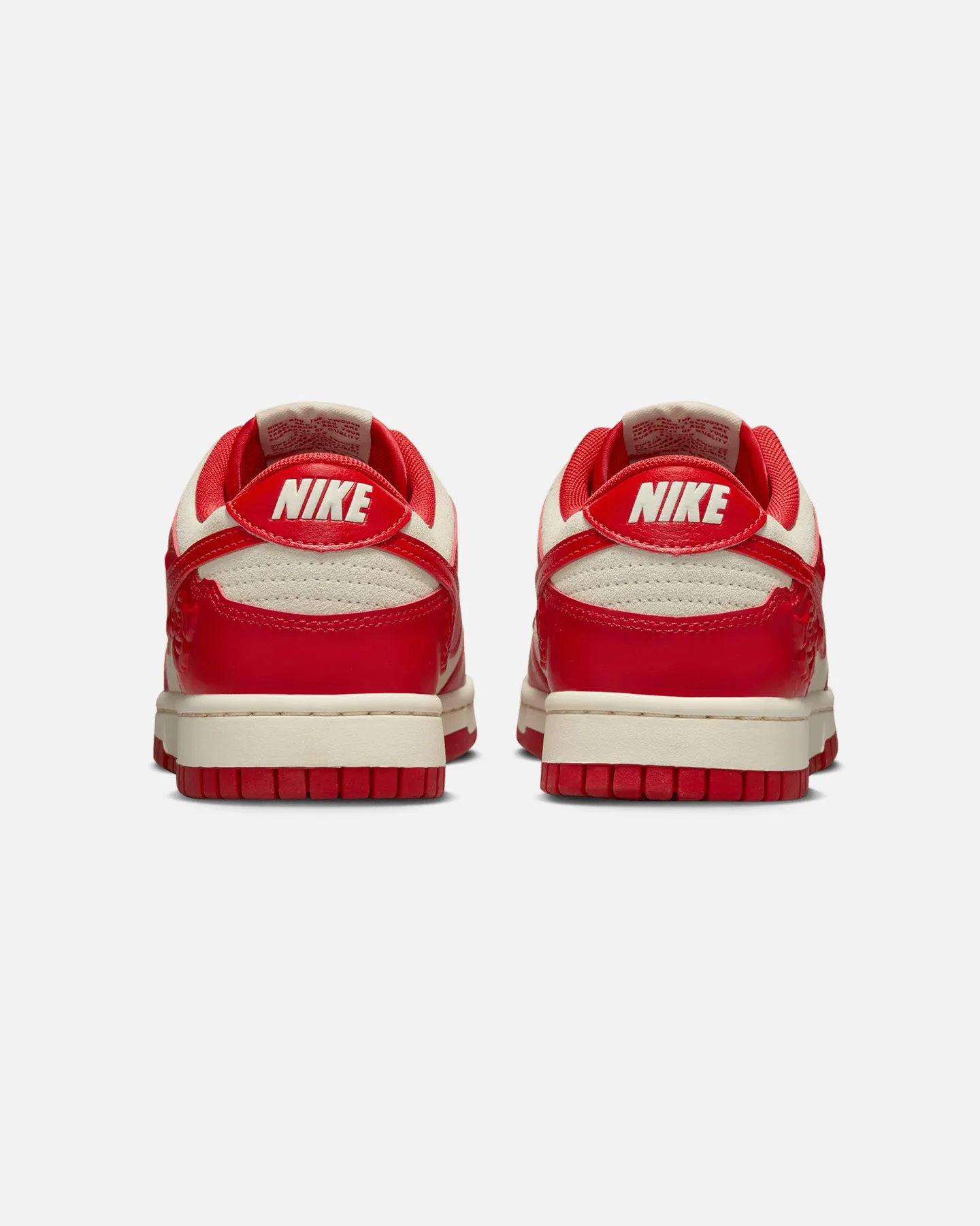 Wide Forefoot Platform Nike Women's Dunk Low White/Red
