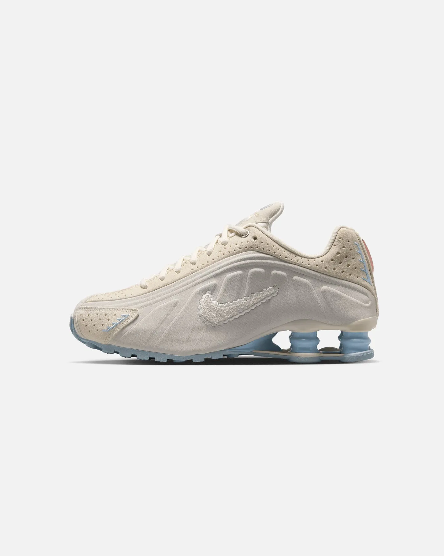 Nike Women's Shox R4 Pale Ivory toe - bumper running socks