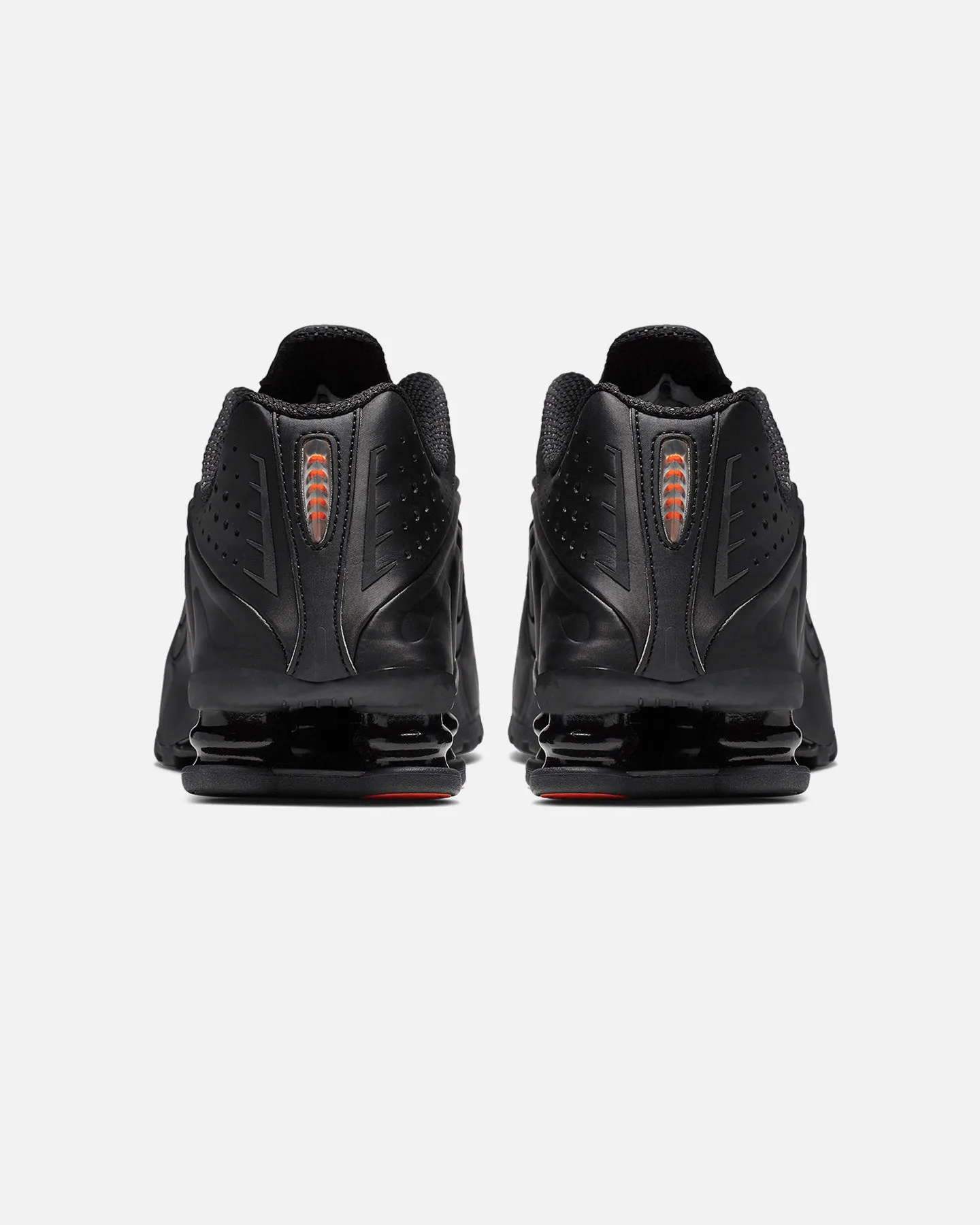 AdjustableLaces Sock Lit Fit Nike Women's Shox R4 "Black" Black/Black