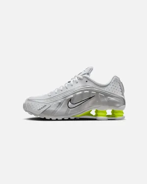 Nike Women's Shox R4 White/White-Metallic Silver Impact Diffusion