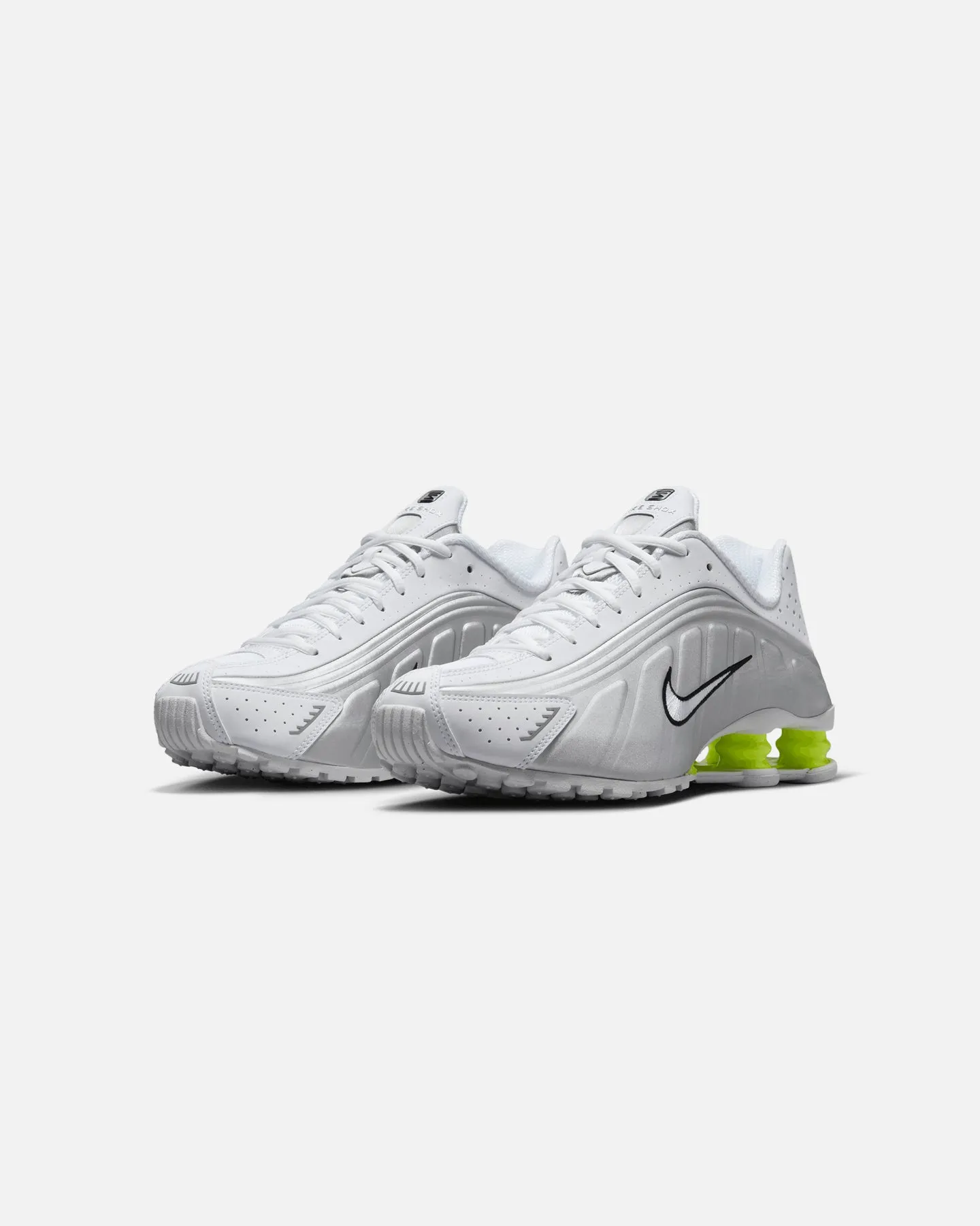 non - competitive Nike Women's Shox R4 White/White-Metallic Silver
