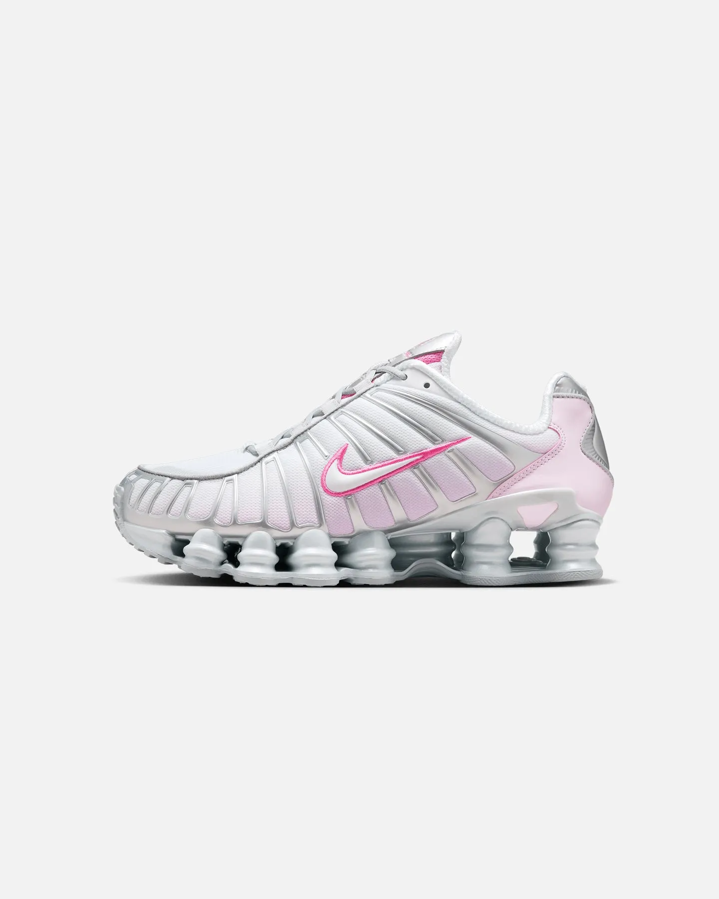 Male - runner Nike Women's Shox TL "Pink Foam" Metallic Platinum/Pinksicle