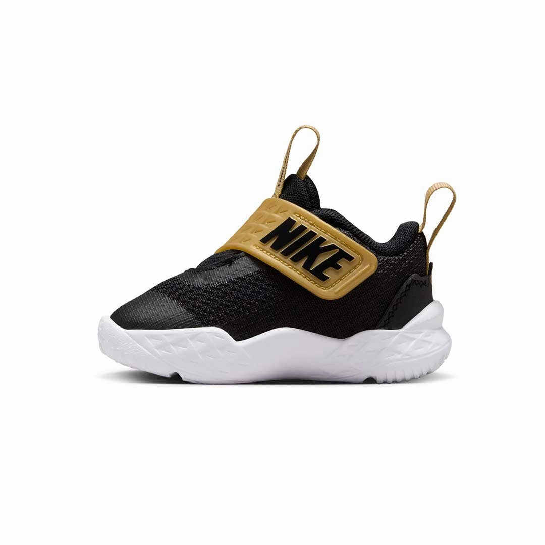 Minimalist Lacing Ventilated Design Nike - Kids' (Infant) Team Hustle D 12 Shoes (HF6281 003)