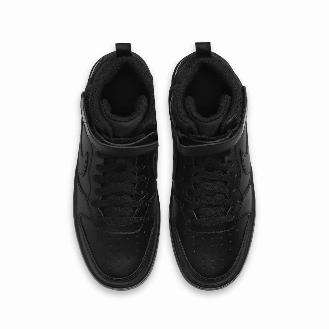 Nike - Kids' (Junior) Court Borough Mid 2 Shoes (CD7782 001) Neutral Cushioning Profile Urban Path