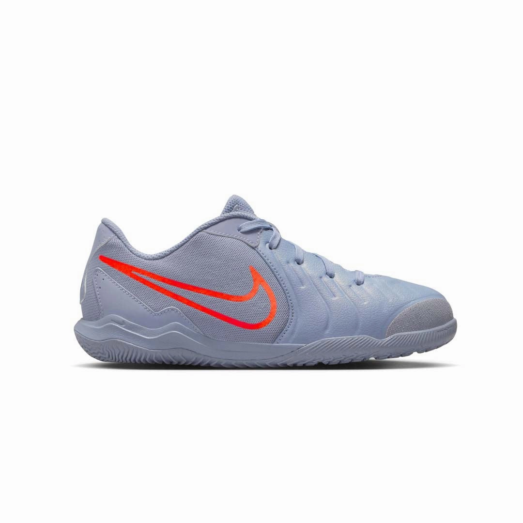 Nike - Kids' (Junior) Tiempo Legend 10 Academy Indoor Court Shoes (DV4350 402) Minimal Stitch Anti Slip Tread Design