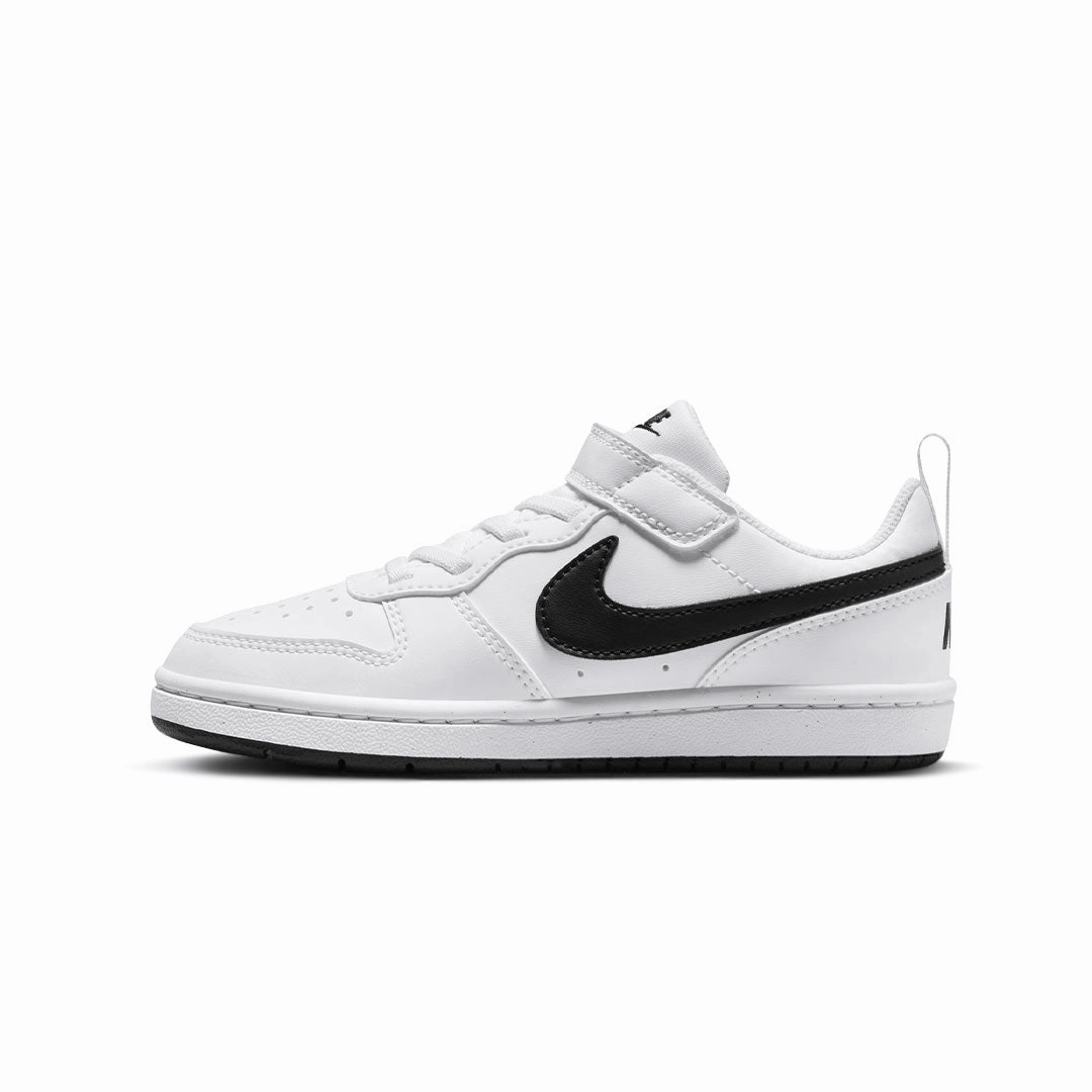 Rubberized Heel Guard Nike - Kids' (Preschool) Court Borough Low Recraft Shoes (DV5457 104)
