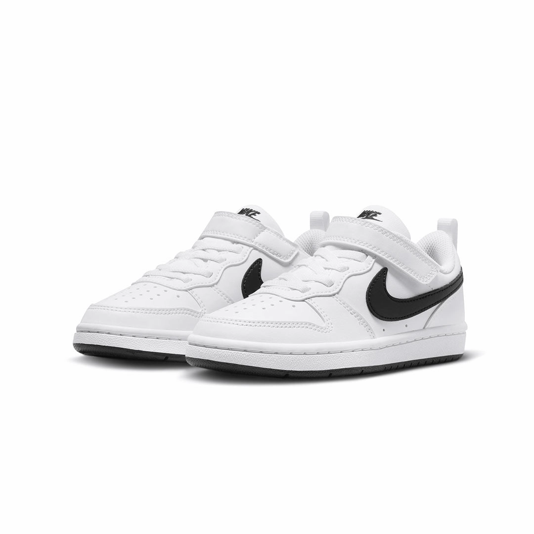 Nike - Kids' (Preschool) Court Borough Low Recraft Shoes (DV5457 104) Pressure Dispersing Design Lockdown fit