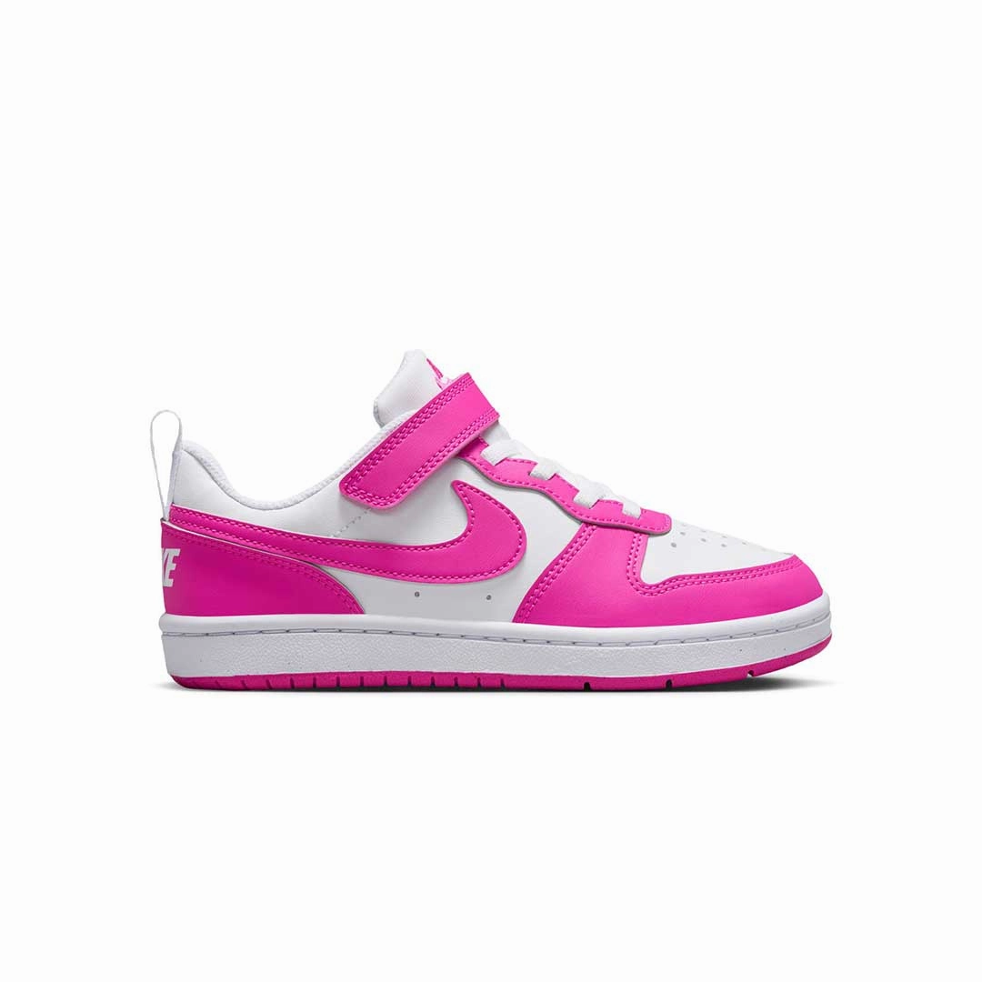 Nike - Kids' (Preschool) Court Borough Low Recraft Shoes (DV5457 123) Slip   On Style Modern Construction