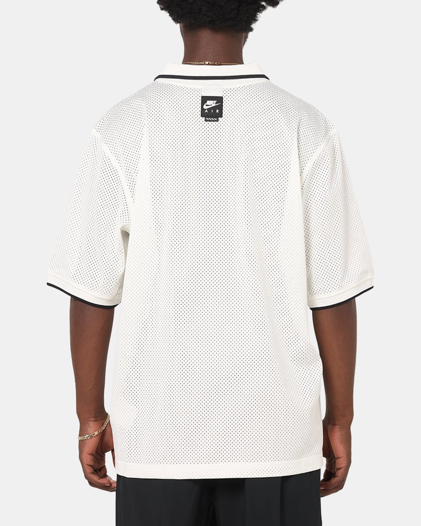 Smooth Coverage Double Layered Edge Reinforcement Nike Air Football Jersey Sail/Black