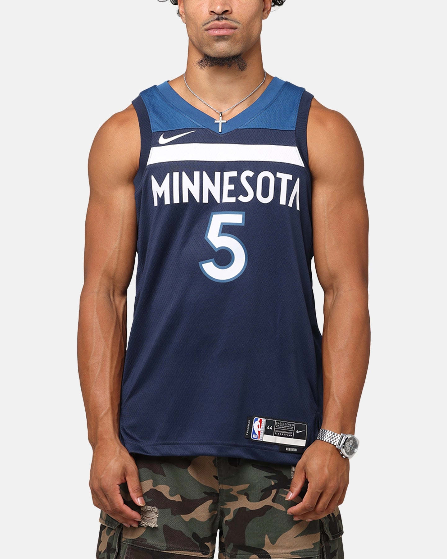 Nike Anthony Edwards Minnesota Timberwolves #5 Icon Edition 2022/23 Nike Dri-Fit NBA Swingman Jersey College Navy Weekend League