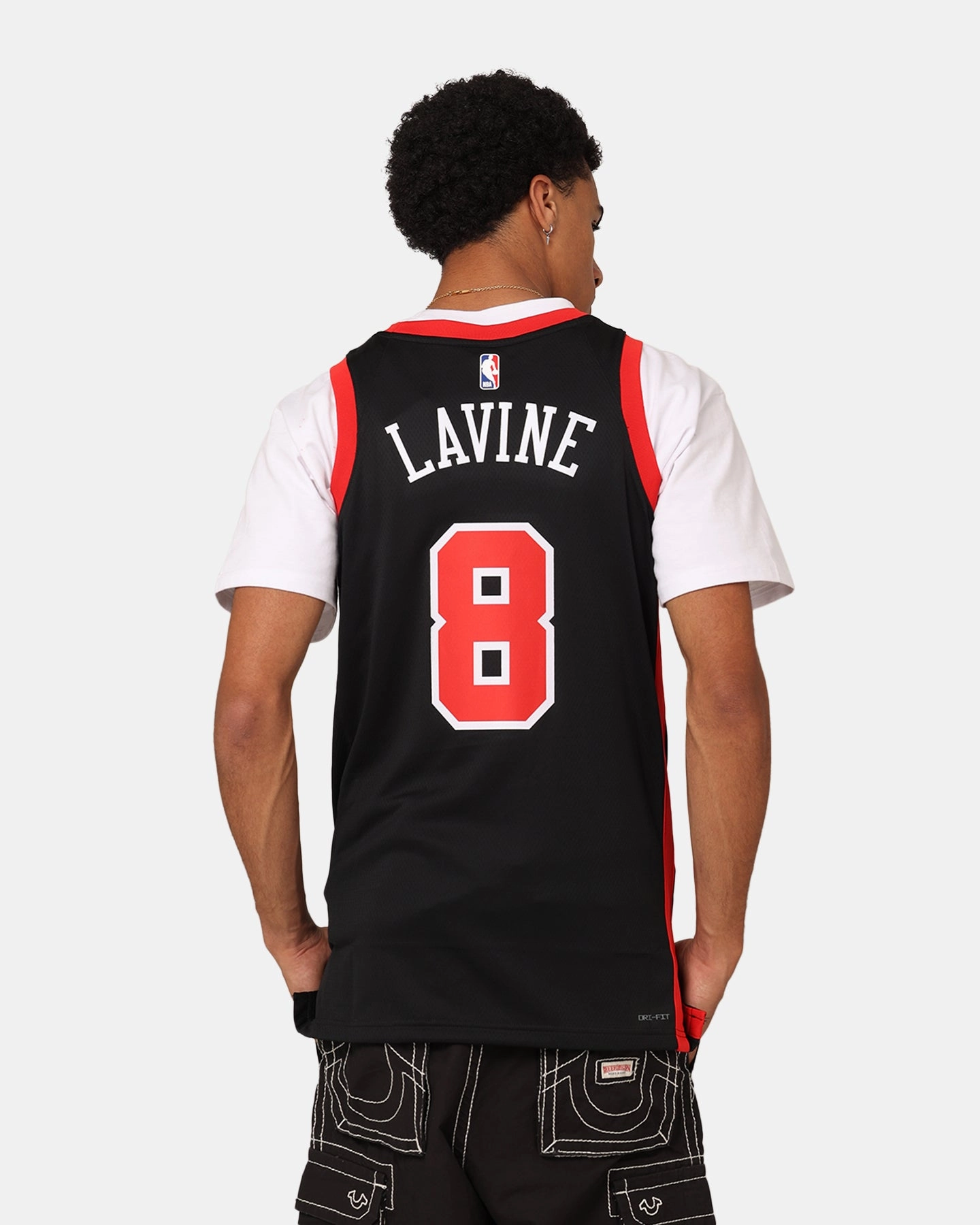 UV Protective Coating Endurance Gear Nike Chicago Bulls Zach LaVine Dri-FIT Swingman Jersey Black