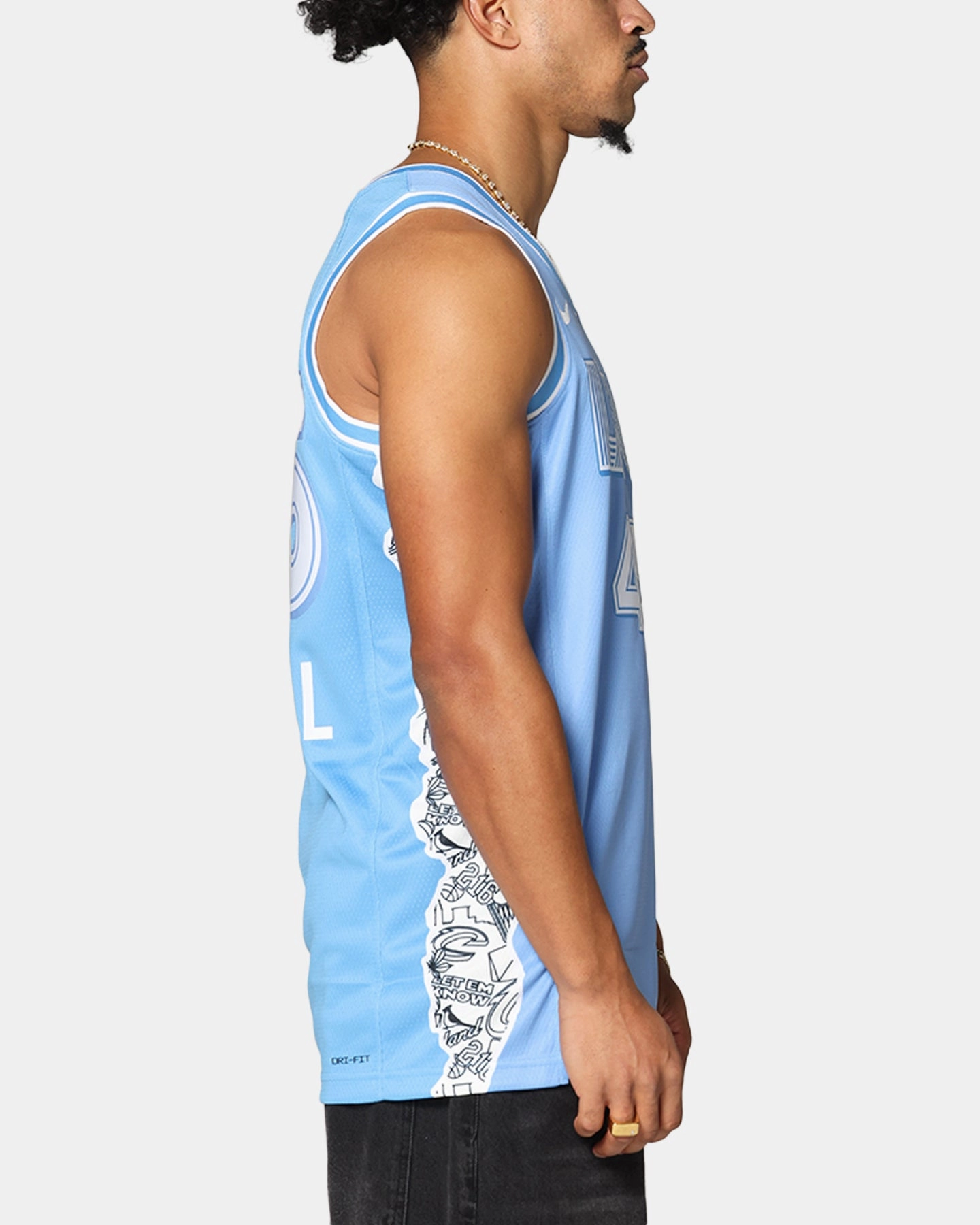 Nike Donovan Mitchell Cleveland Cavaliers #45 City Edition 2024/25 Nike Dri-Fit NBA Swingman Jersey Valor Blue Minimalist Raglan Sleeve Every Move