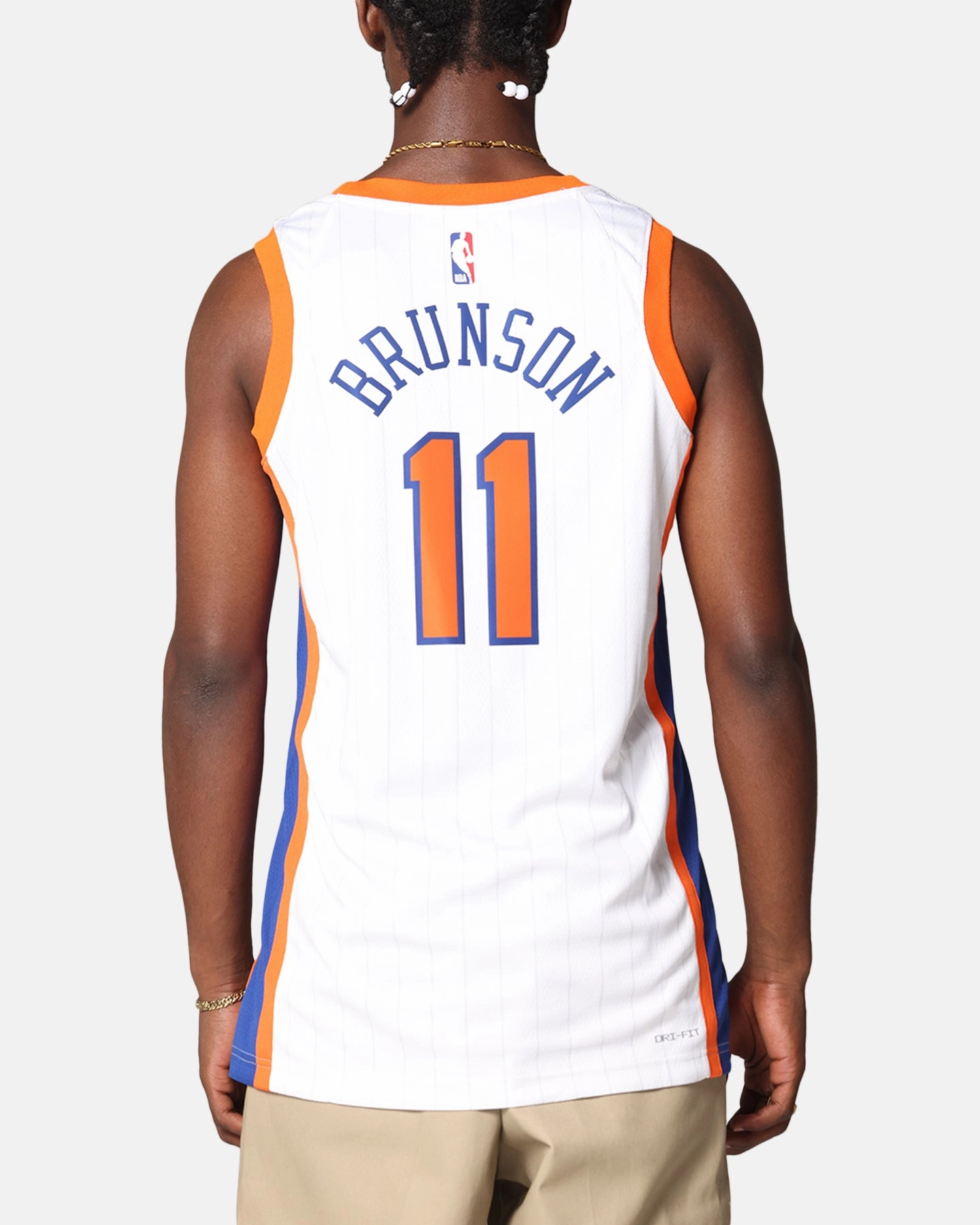 Wicking Interior Layer Breathable knit Nike Jalen Brunson New York Knicks #11 City Edition 2024/25 Nike Dri-Fit NBA Swingman Jersey White