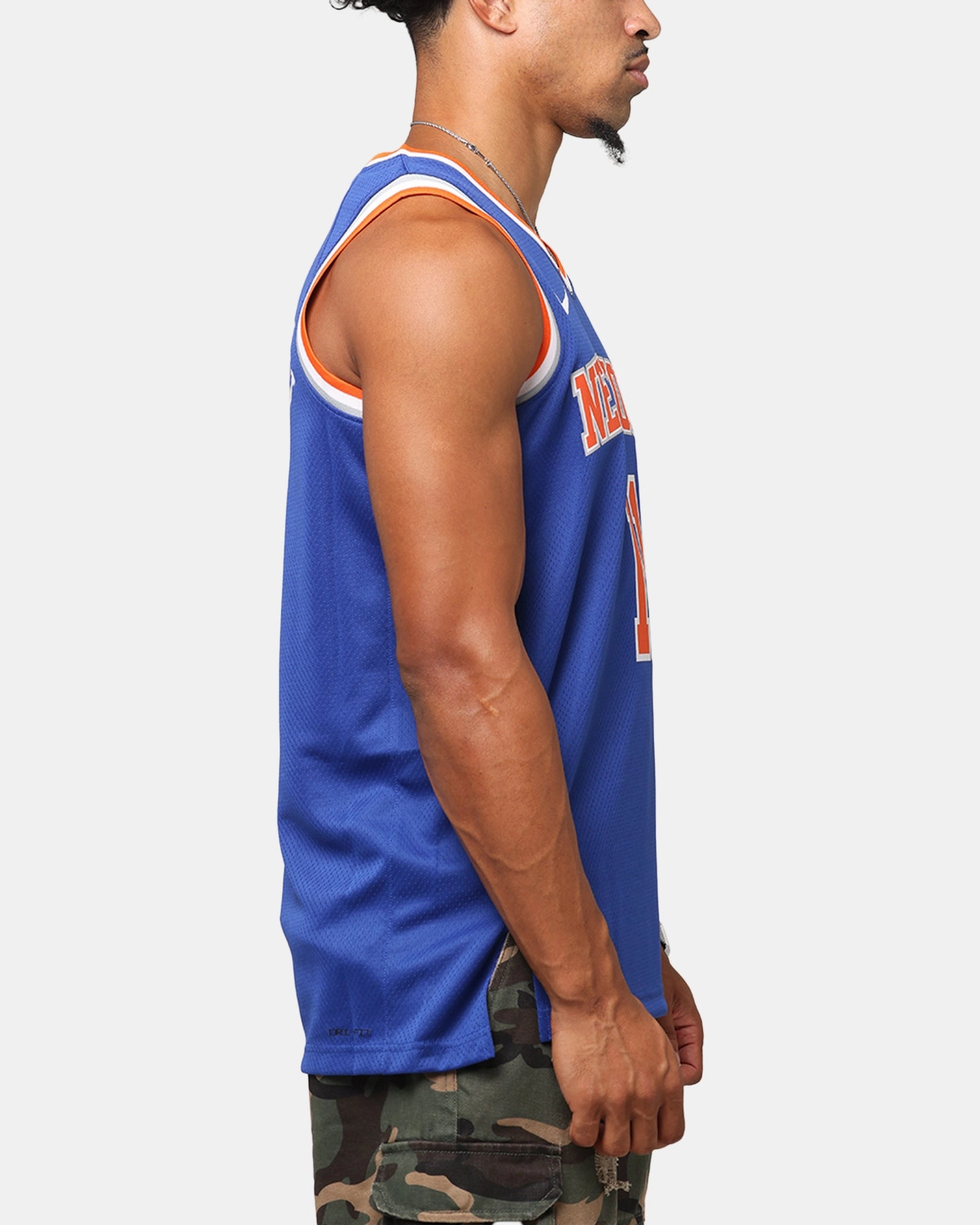 Nike Jalen Brunson New York Knicks #11 Icon Edition 2022/23 Nike Dri-Fit NBA Swingman Jersey Rush Blue Hygroscopic Yarn Unisex Design