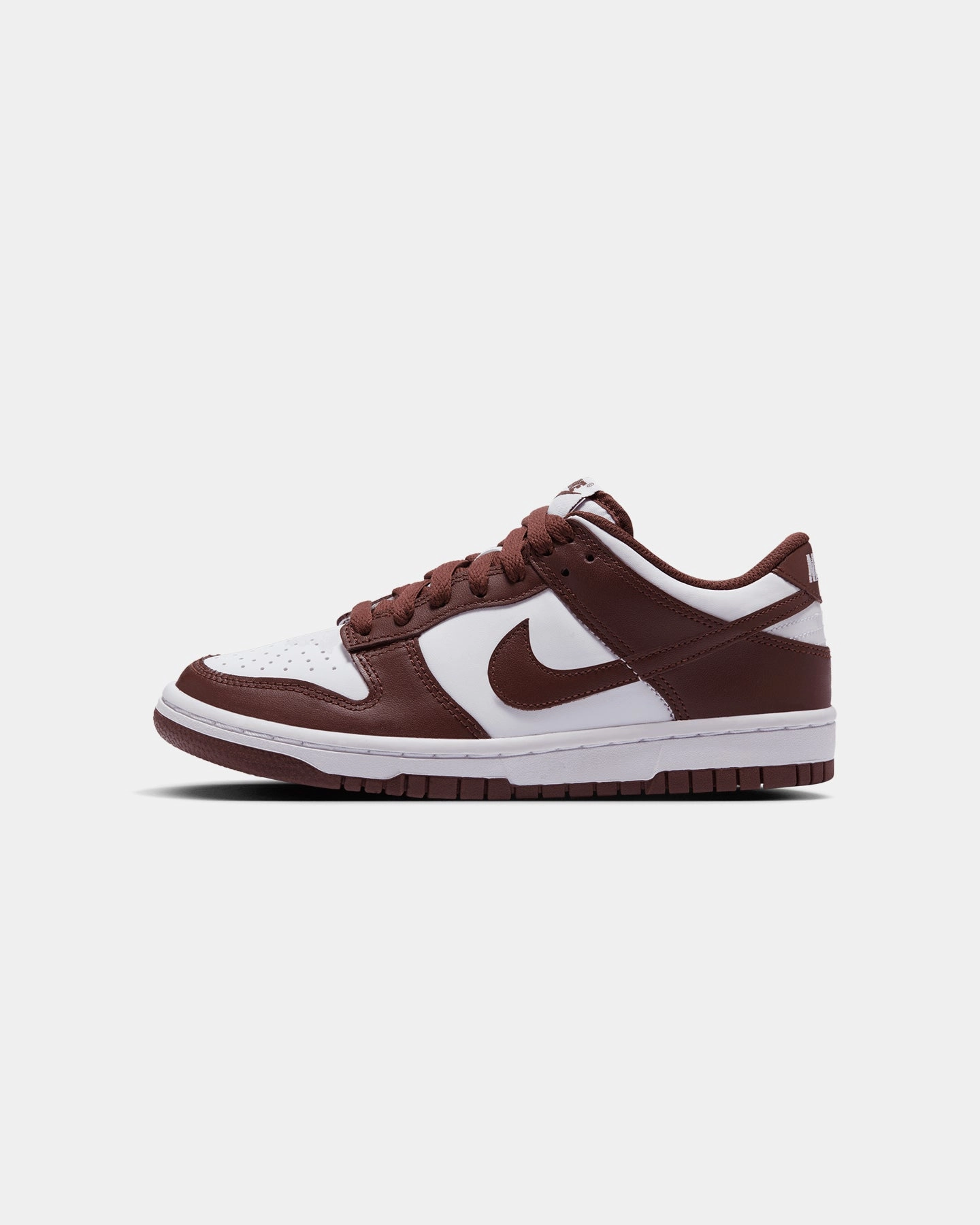 Nike Kids' Dunk Low (GS) White/Redwood-Gym Red Waterproof Seams Triple Layer Mesh
