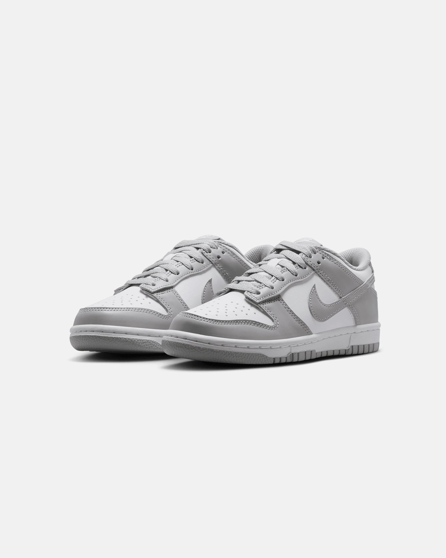 Nike Kids' Dunk Low (GS) White/Smoke Grey Outfit Neutral Stable Activity