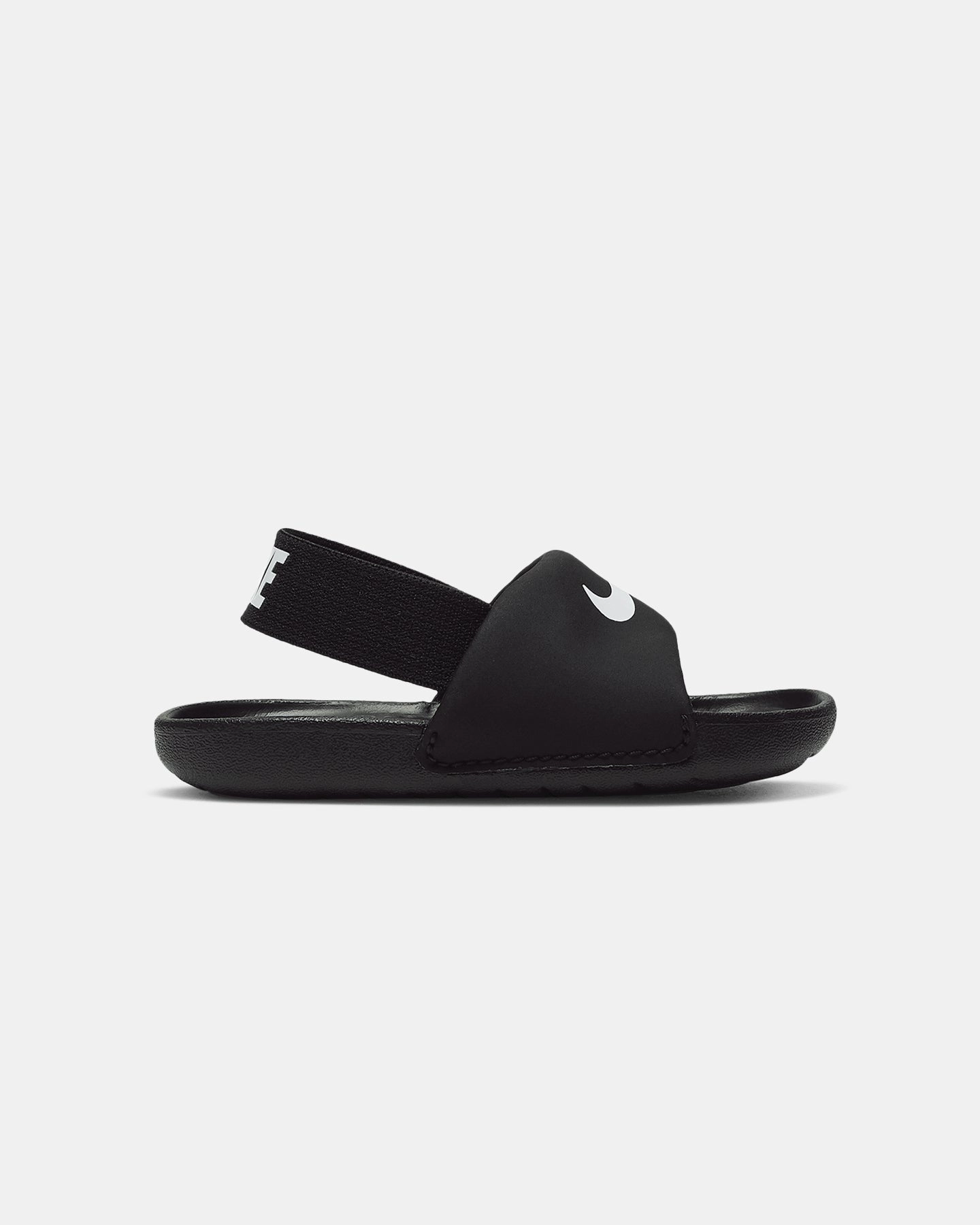 Nike Kids' Infant Kawa Slide Black/White Arch Contour Design Impact Resistant Cushioning