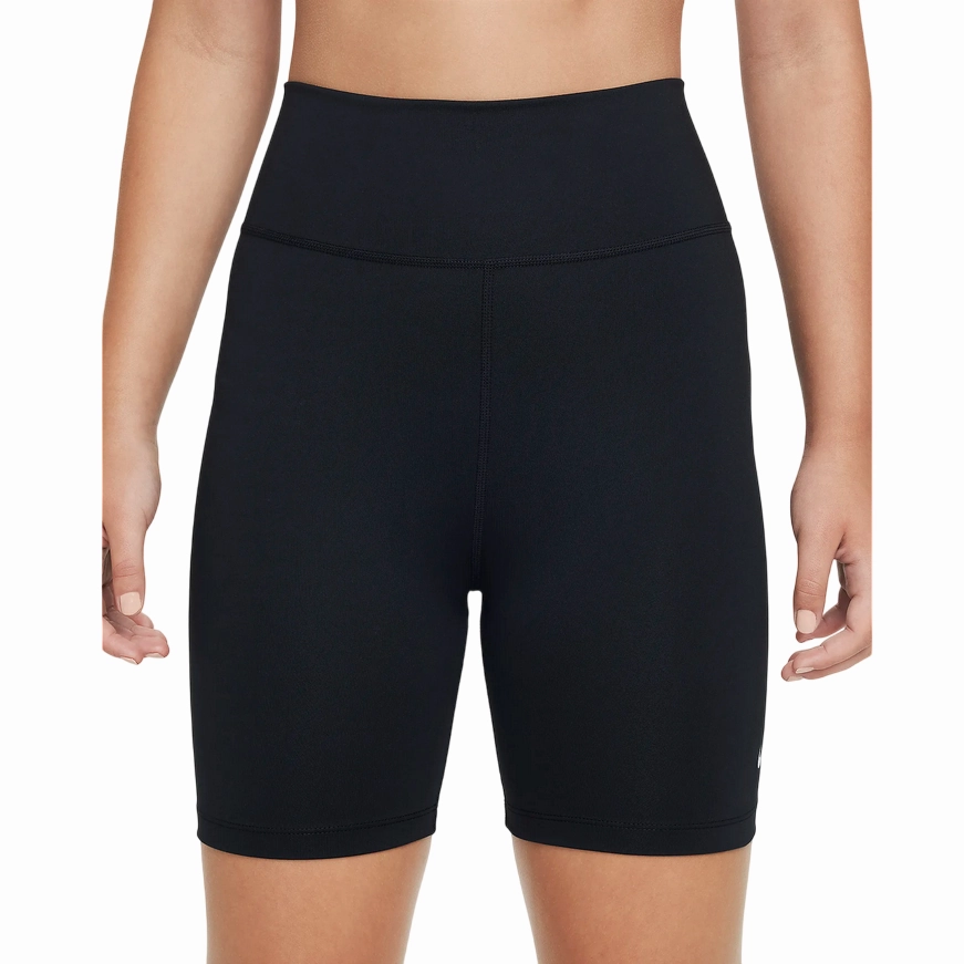 Nike pantaloncino elasticizzato da ragazza Dri-FIT 13 cm ONE FZ5603-010 nero Thermal Regulating Fabric
