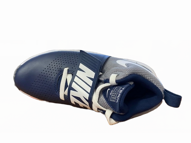 Nike scarpa da bastek da junior Team Hustle 8 881941 401 midnight navy Icy Terrain Stretch Gusset