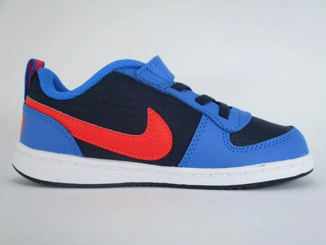 Nike scarpa da ginnastica da bambino Court Borough Low 870029 404 blu heel - cup insoles AllPurpose