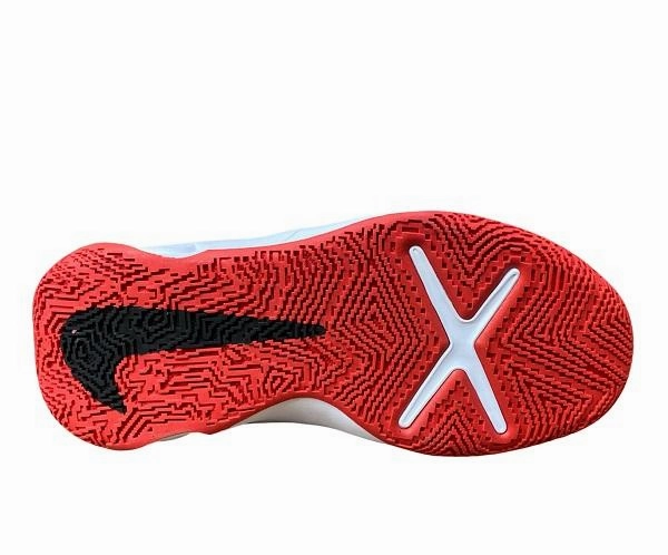 Nike scarpa da pallacanestro da ragazzo Team Hustle D 10 CW6735 600 rosso-nero Moisture Wicking Inner Liner