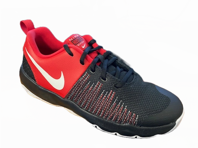Shock Dispersing Midsole Nike scarpa da pallacanestro da ragazzo Team Hustle Quick 922680 002 rosso nero