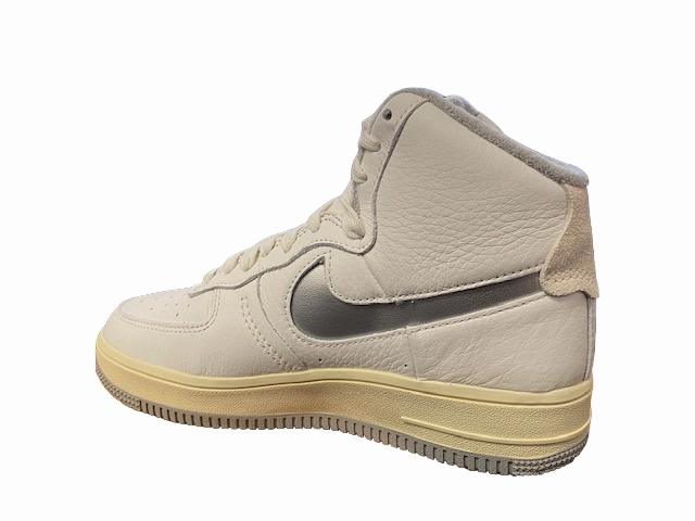 splatter - paint running wear Durable Abrasion Resistance Nike scarpa sneakers da donna alta Air Force 1 High Sculpt DC3590 101 bianco latte-argento