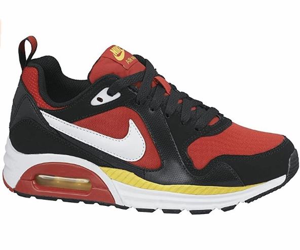 ElasticLaces Nike scarpa sneakers da ragazzo Air Max Trax 644453 600 rosso nero