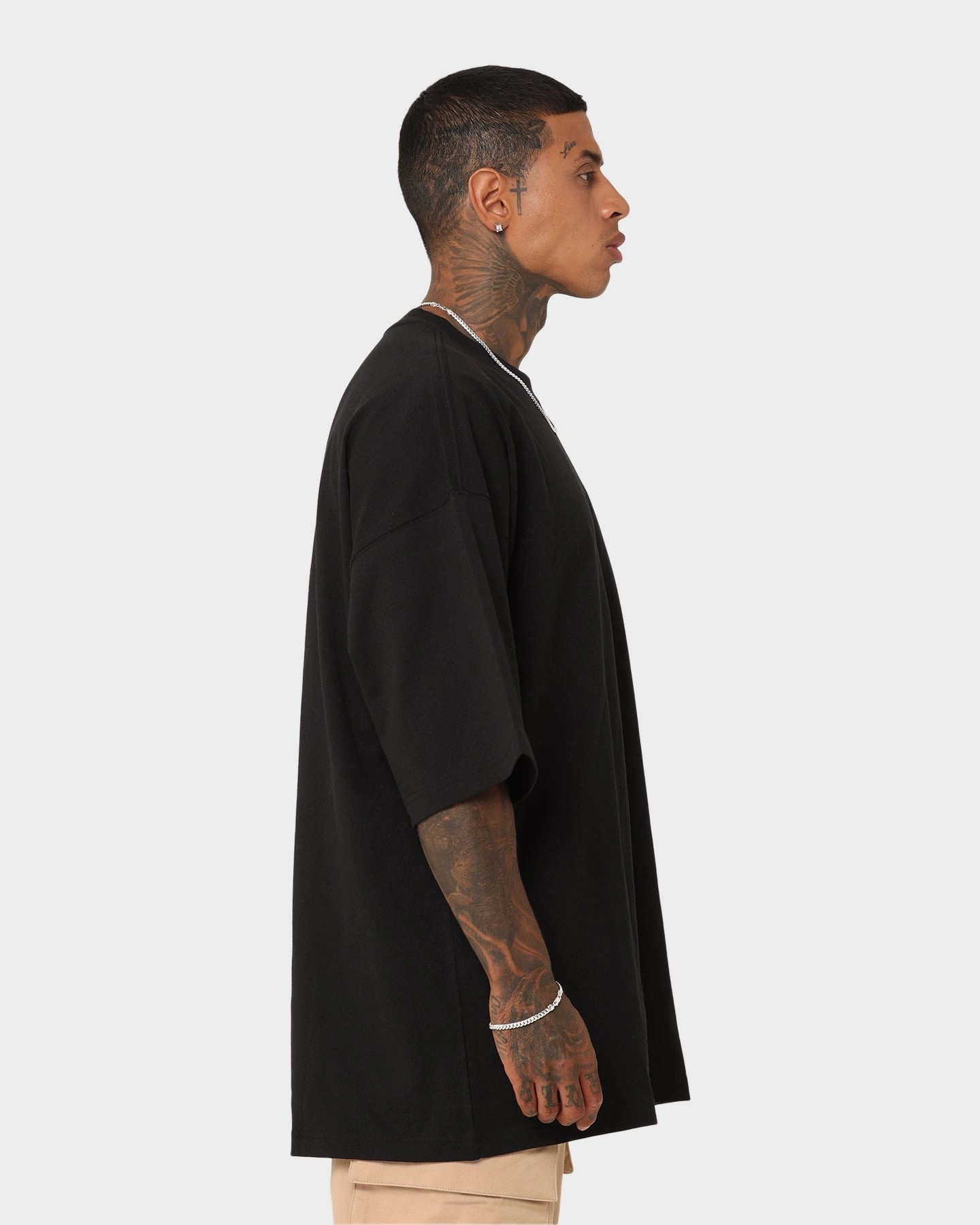Tubular Knit Structure Nike Sportswear Oversized Premium Essentials Sustainable T-Shirt Black