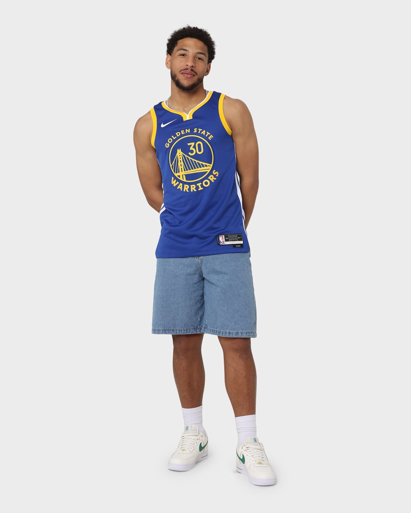 Nike Stephen Curry San Francisco Golden State Warriors #30 Icon Edition 2022/23 Nike Dri-FIT NBA Swingman Jersey Rush Blue Motion Gear Weekend League