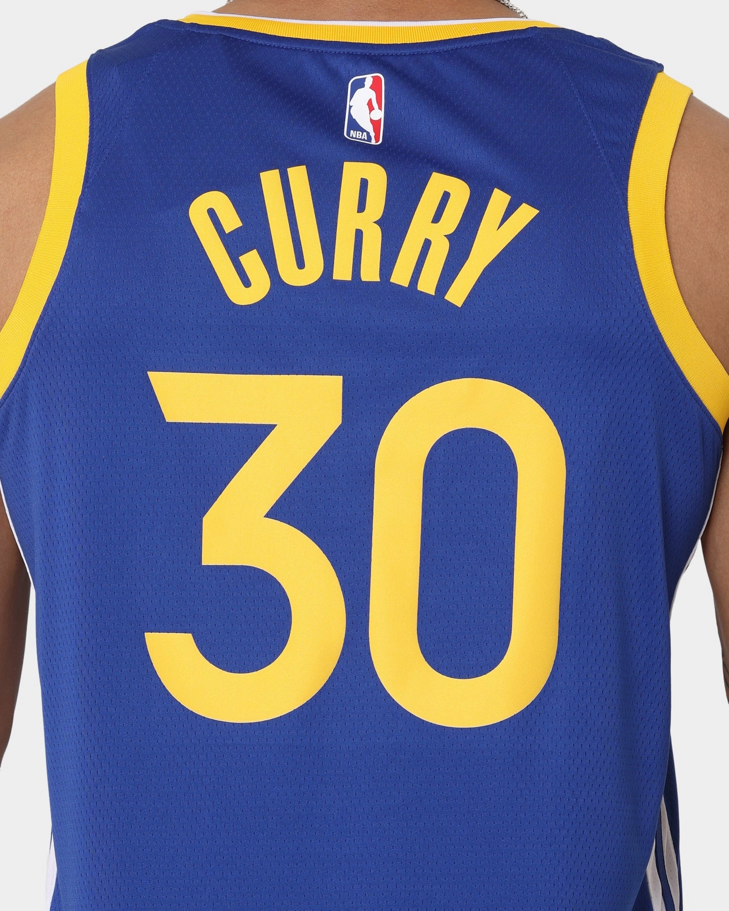 Wicking Fiber Technology Contoured Silicone Grippers Nike Stephen Curry San Francisco Golden State Warriors #30 Icon Edition 2022/23 Nike Dri-FIT NBA Swingman Jersey Rush Blue