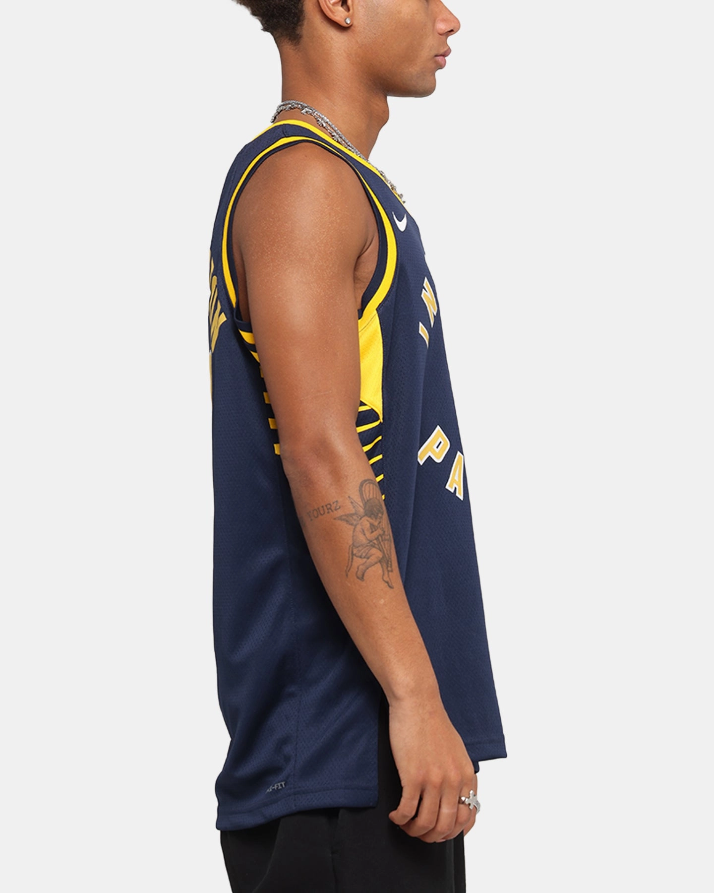 Nike Tyrese Haliburton Indiana Pacers #0 Icon Edition 2022/23 Nike Dri-Fit NBA Swingman Jersey College Navy Sporty Gear Fluid motion