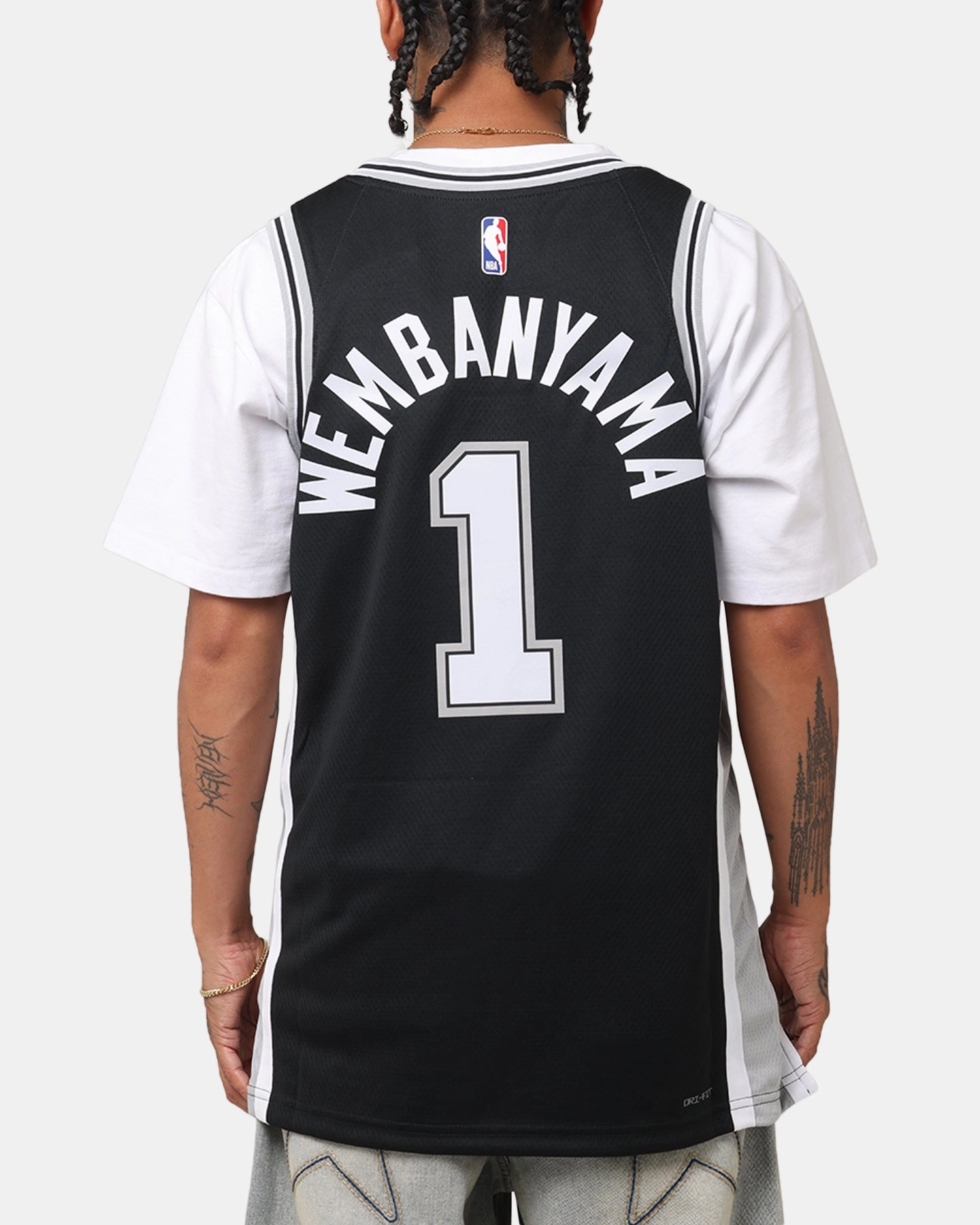 Breath Fit Nike Victor Wembanyama San Antonio Spurs #1 Icon Edition 2022/23 Nike Dri-Fit NBA Swingman Jersey Black