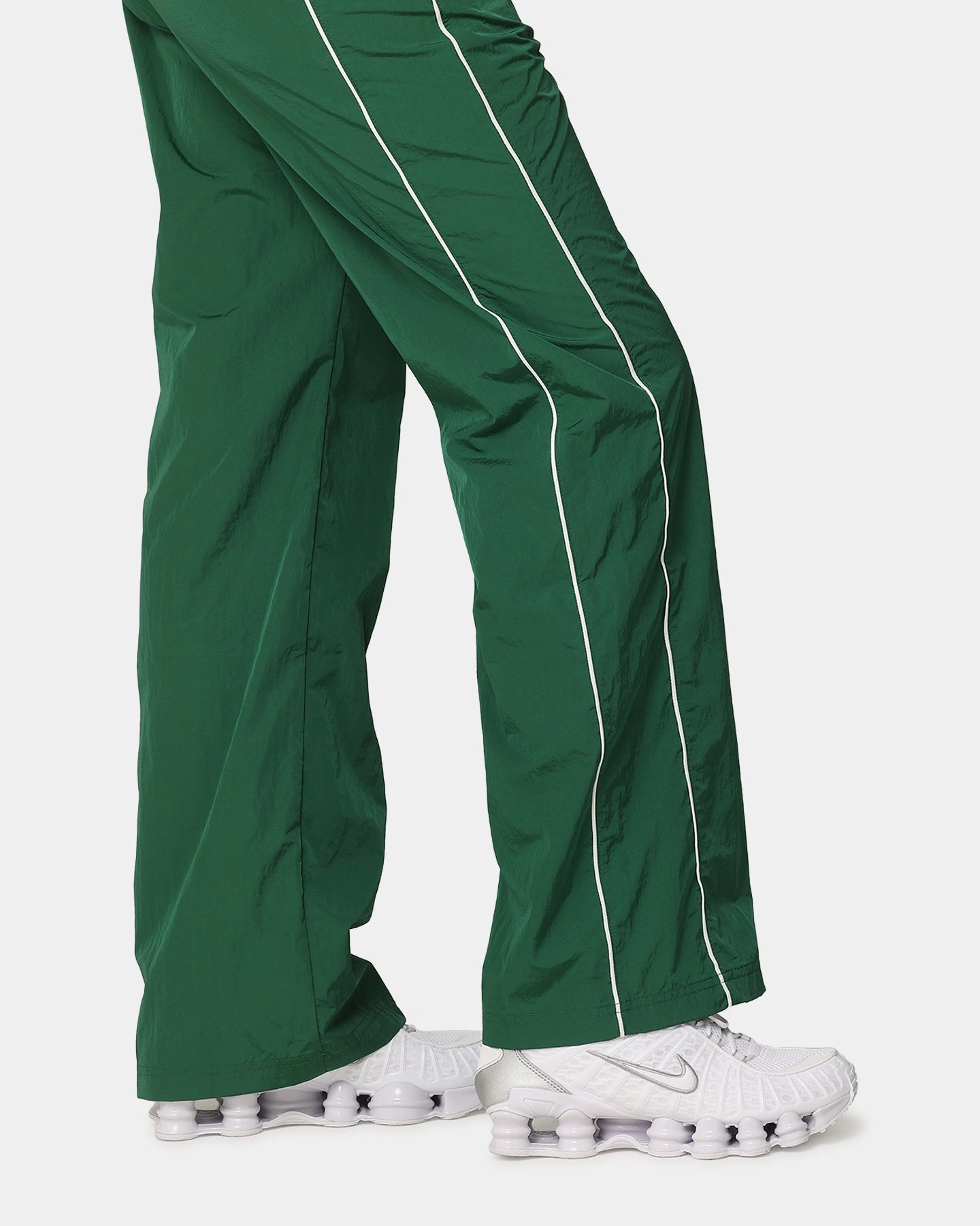 Casual Wear Nike Women's Sportswear High-Waisted Woven Open-Hem Pants Gorge Green/Sail