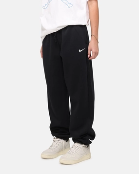 Nike Women's Sportswear Phoenix Fleece High-Waisted Oversized Sweatpants Black/Sail StainResistantCoating Lightweight Flex