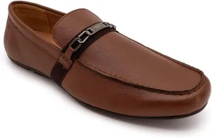 Nine West Men's Driving Moccasins with Buckle Slip-On Loafer Shoe