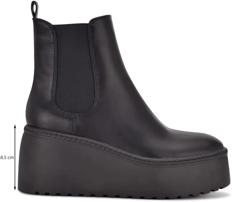 Nine West Women's Henrita3 Chunky Sole Chelsea Ankle Boot