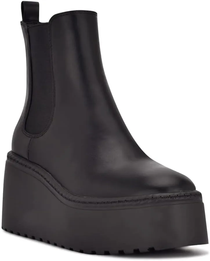 Nine West Women's Henrita3 Chunky Sole Chelsea Ankle Boot