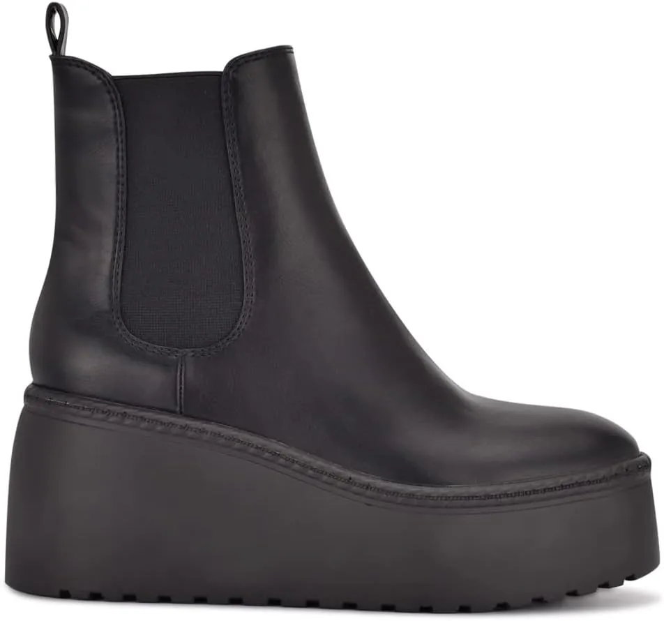 Nine West Women's Henrita3 Chunky Sole Chelsea Ankle Boot