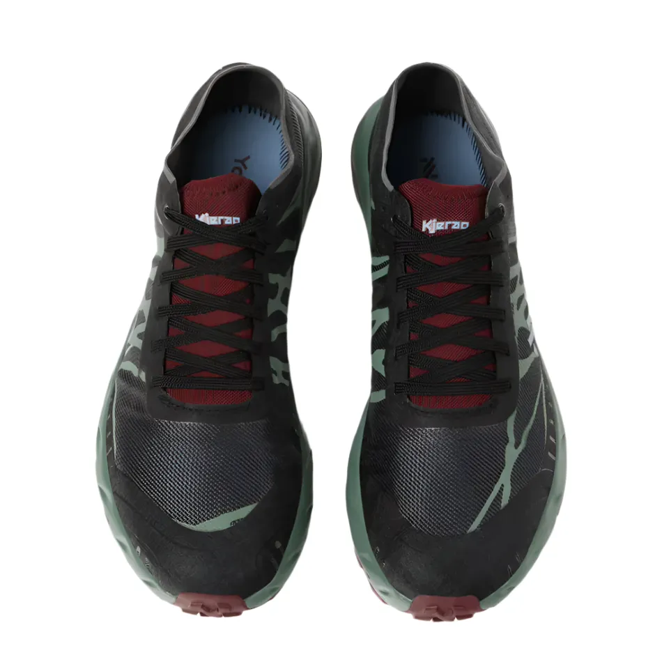 carbon fiber plate shoe detail NNormal Unisex Kjerag Brut Trail Running Shoes in Red/Green AW25