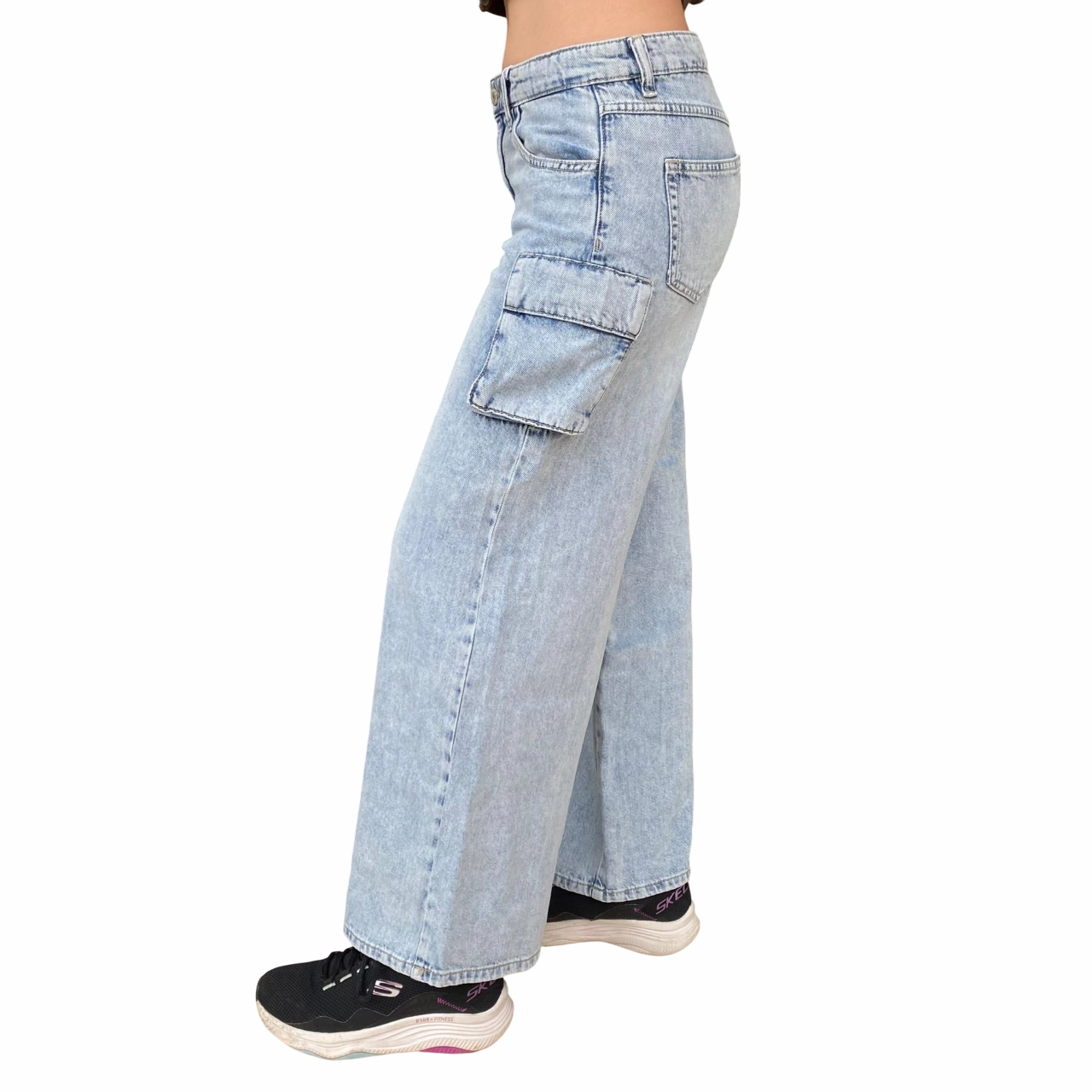 Parent Style Family Style name it pantalone jeans cargo da junior Bella 13237173 blu chiaro