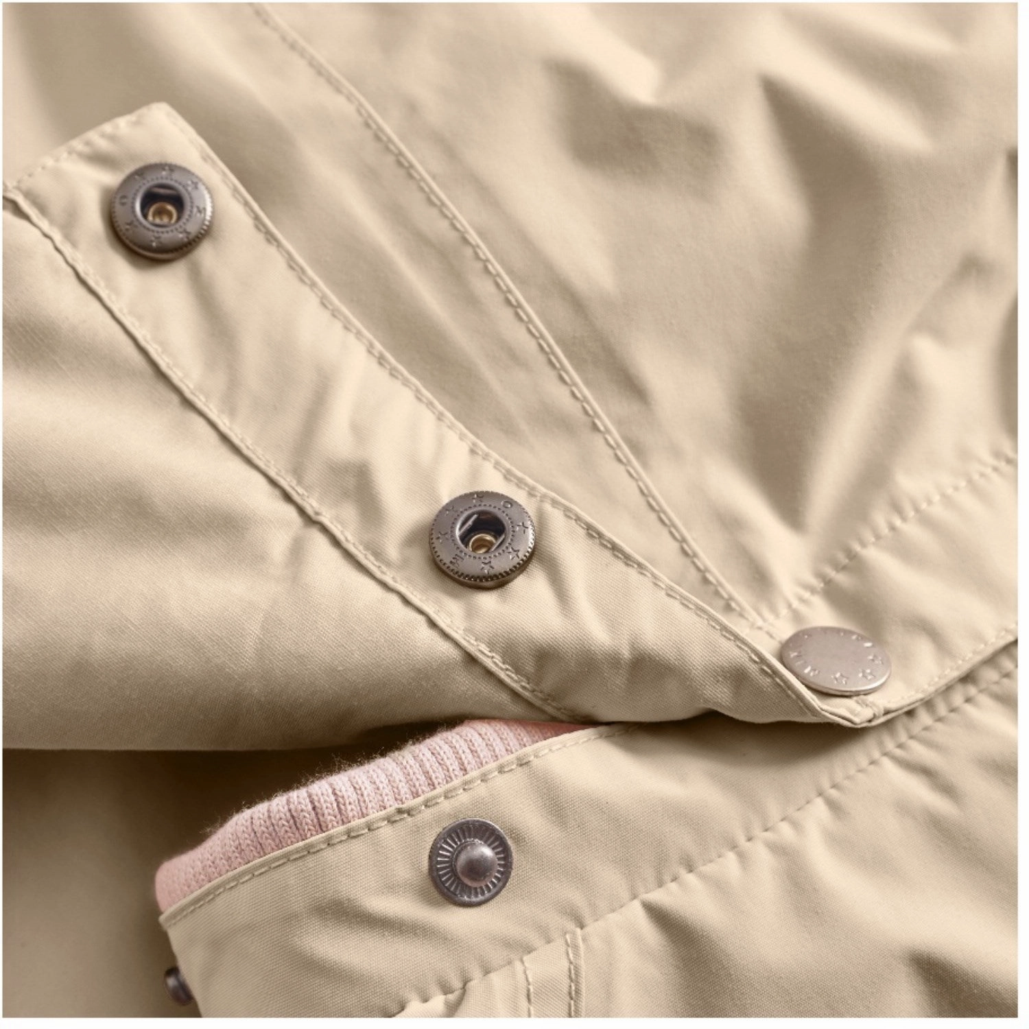 Mini A ture Sesame Wai Spring Jacket. GRS Matte Surface Texture Thermal Insulated