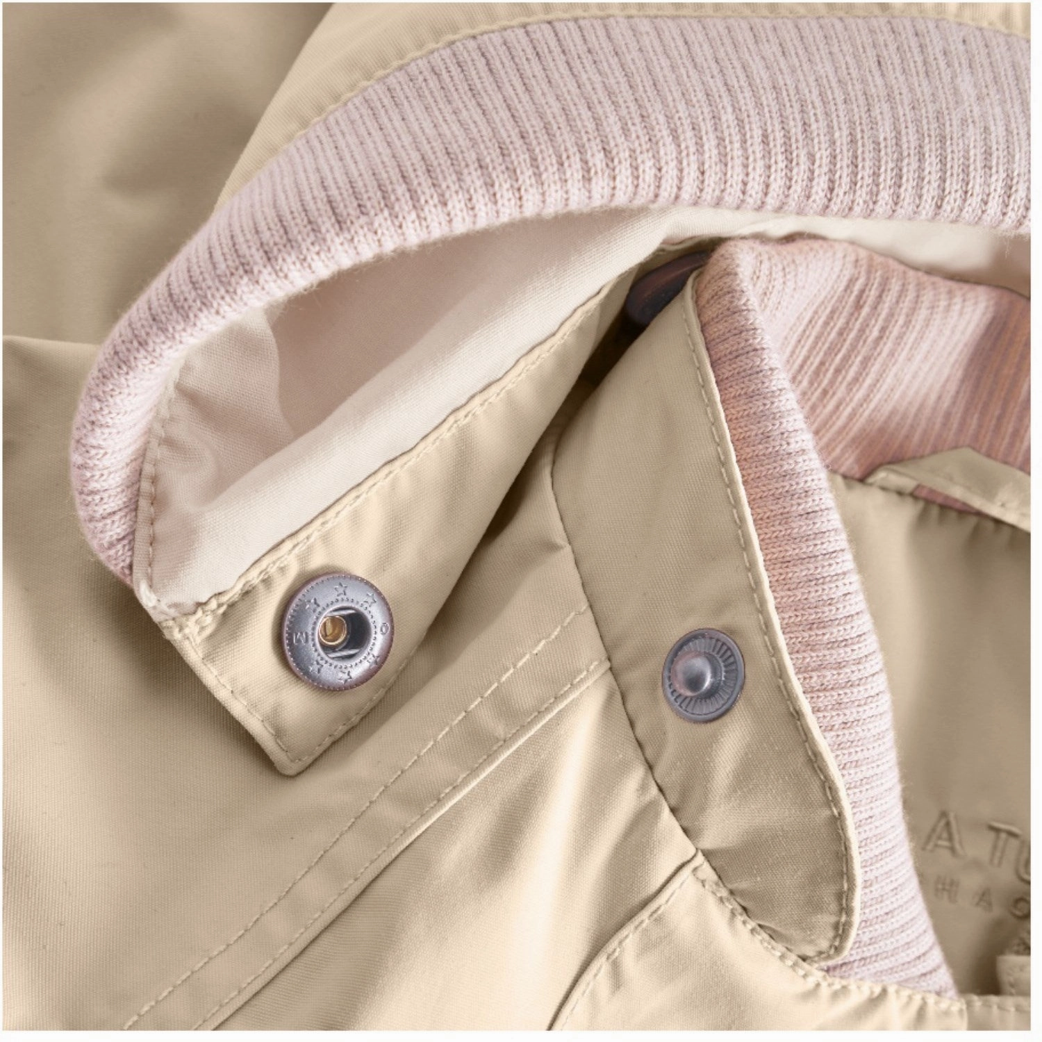 Mini A ture Sesame Wai Spring Jacket. GRS Reflective Safety Accents Non Restrictive Silhouette