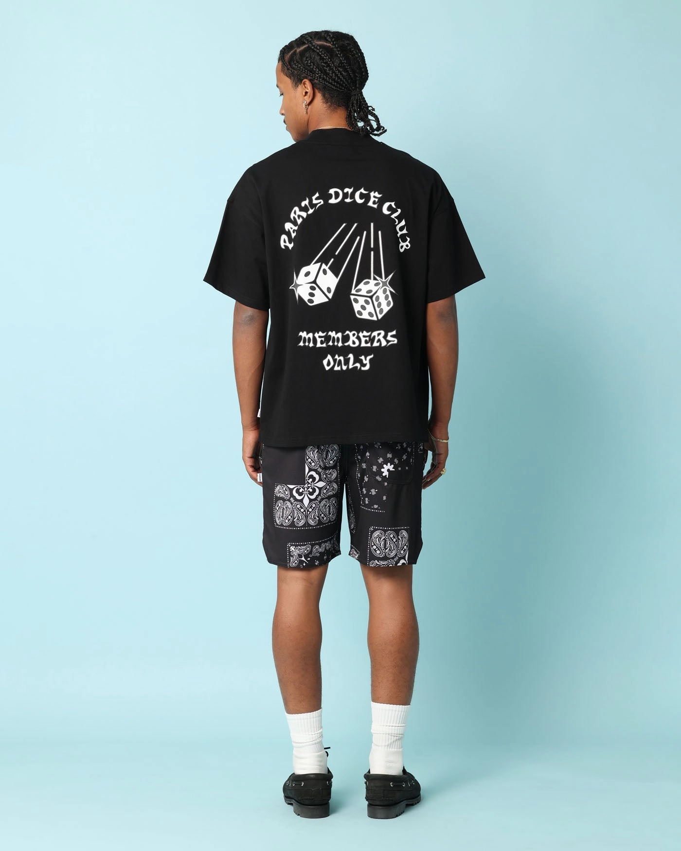 Casual Vibe Wear Round neck simplicity Carr?? Members Only Oversized T-Shirt Black