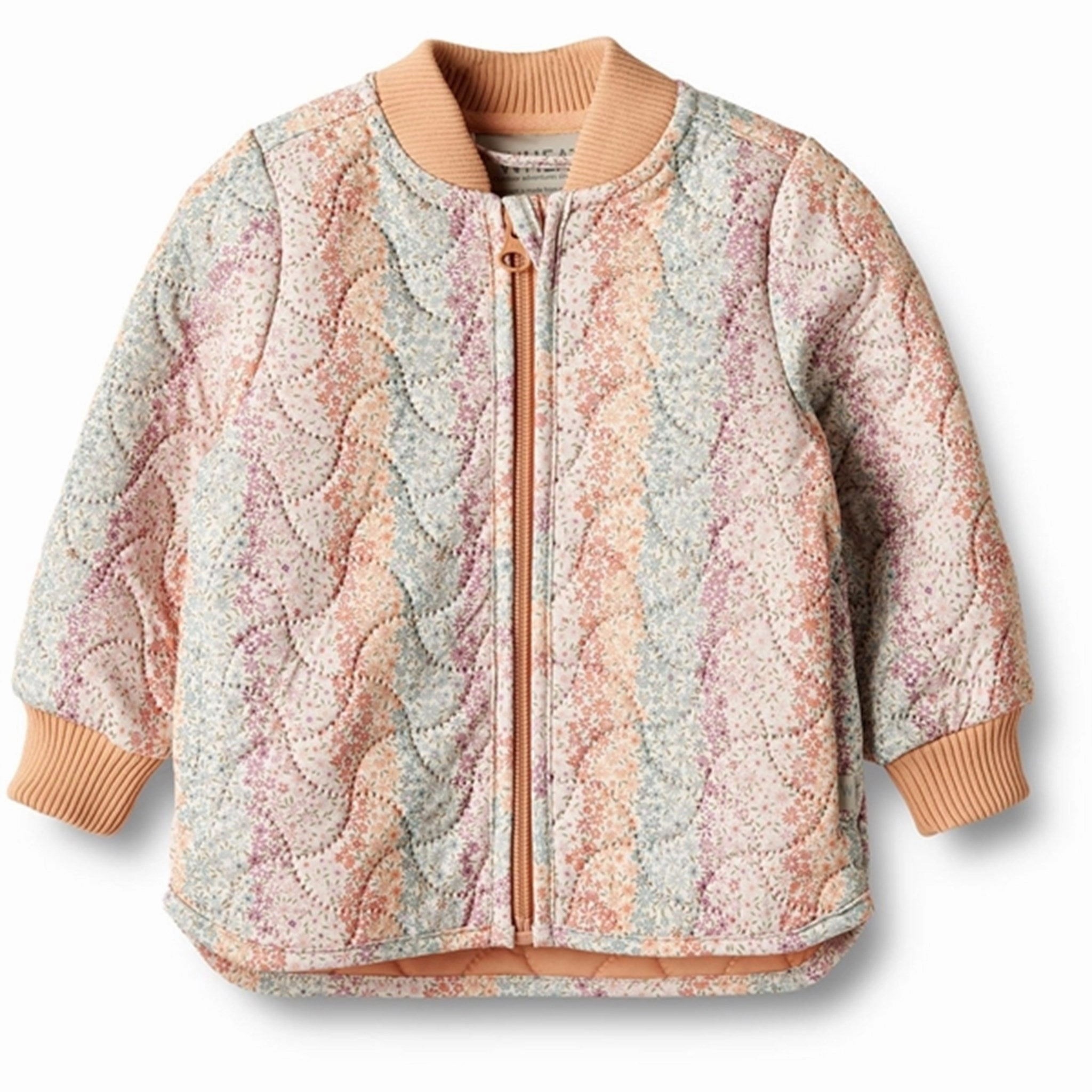 Wheat Thermo Rainbow Flowers Jacket Loui Modular Attachment Loops Smooth Glide Fasteners