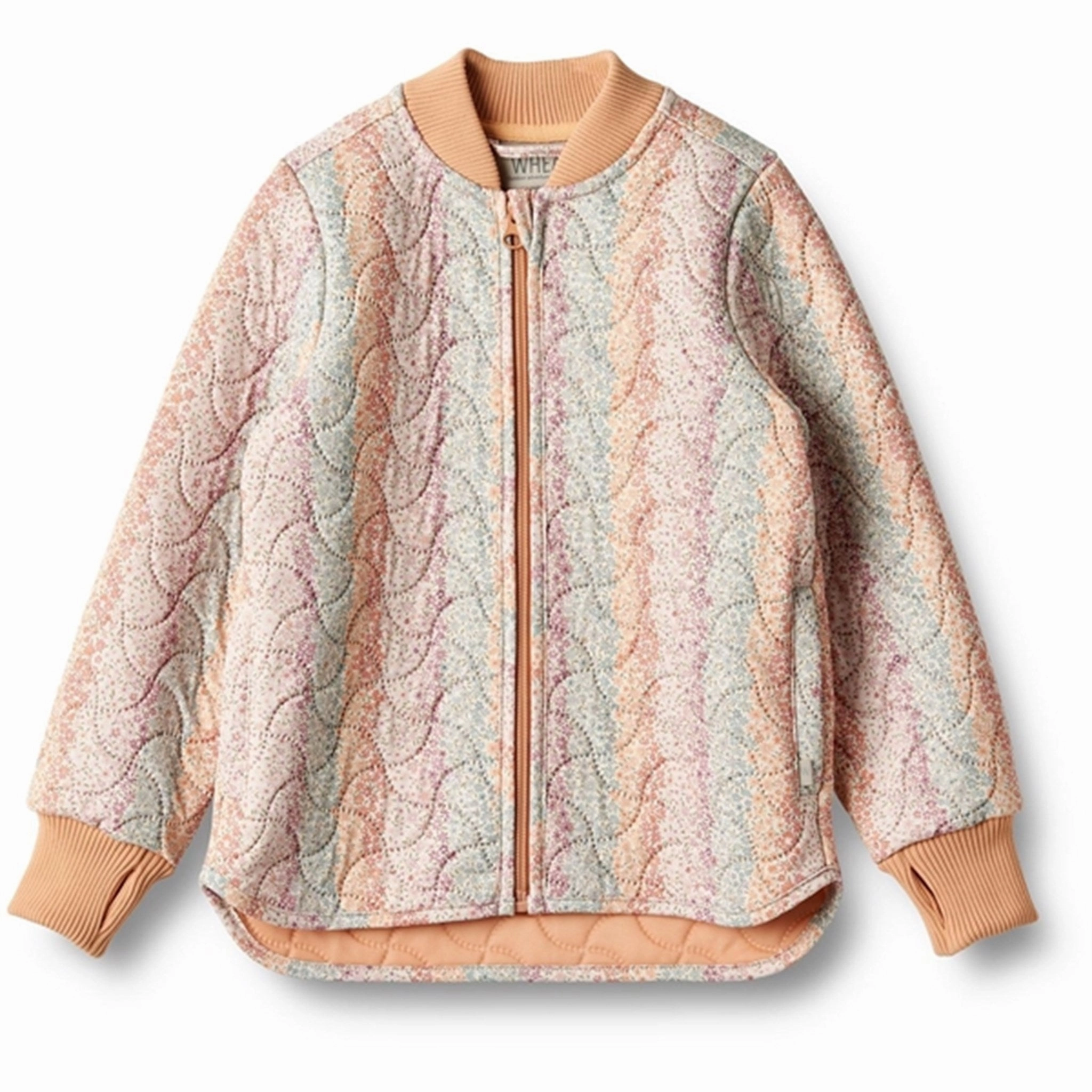 Wheat Thermo Rainbow Flowers Jacket Loui Pastel Shade