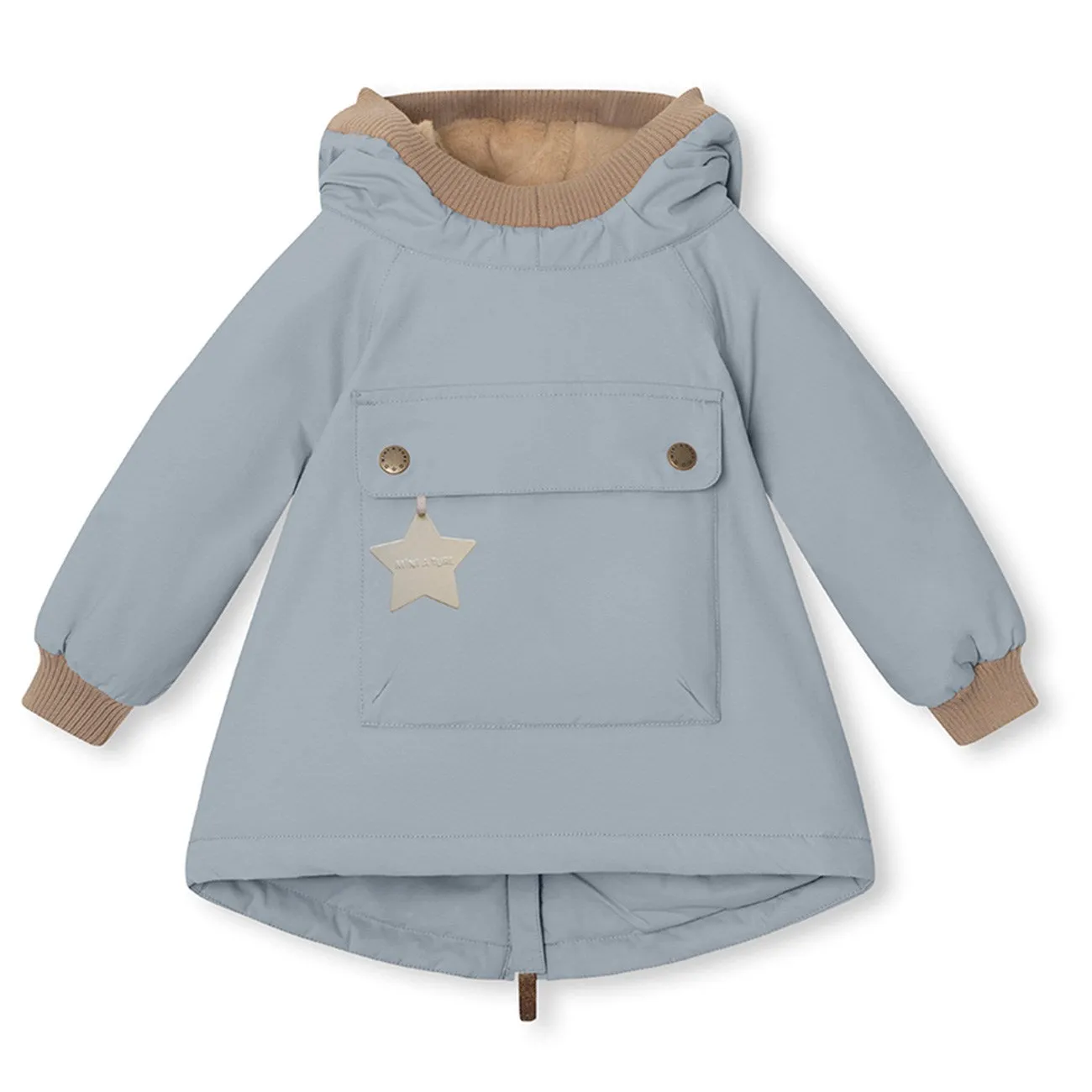 Mini A ture Citadel blue Baby Wen Fleece anorak Weekend Ready Look Recycled Material Construction