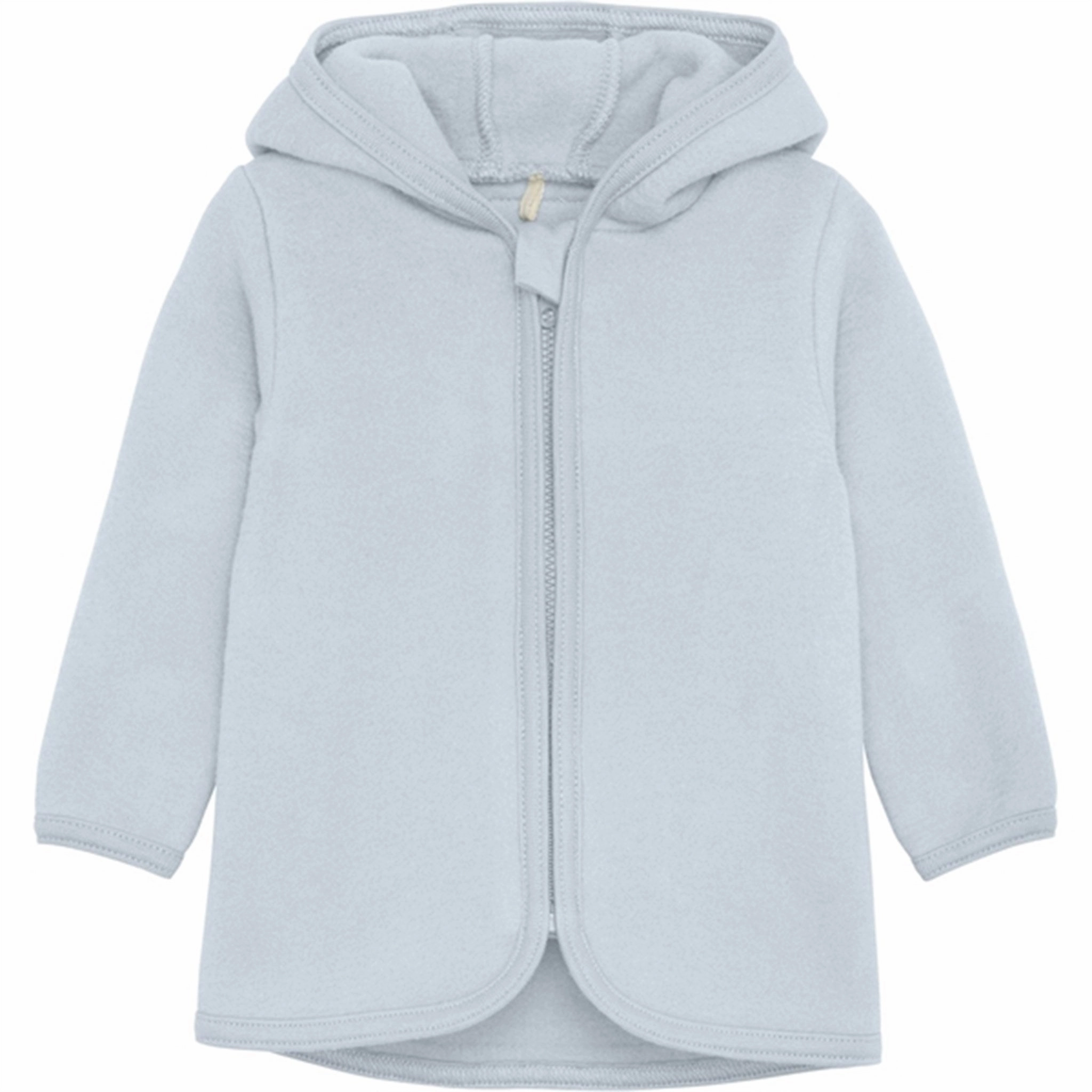 Huttelihut Jacket Ears Cotton Fleece Celestial Blue Waterproof Zipper